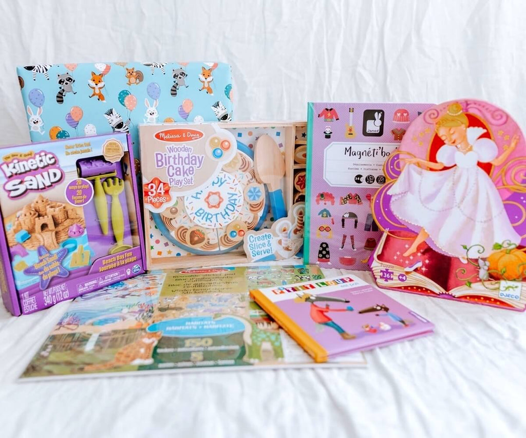 Coffret cadeau d'anniversaire pour filles pour les 4-10 ans + jouets en  boîte cadeau