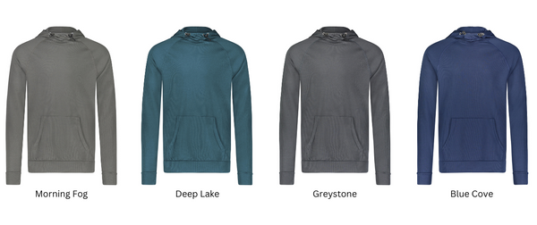 Thermal Hoodies come in four color options