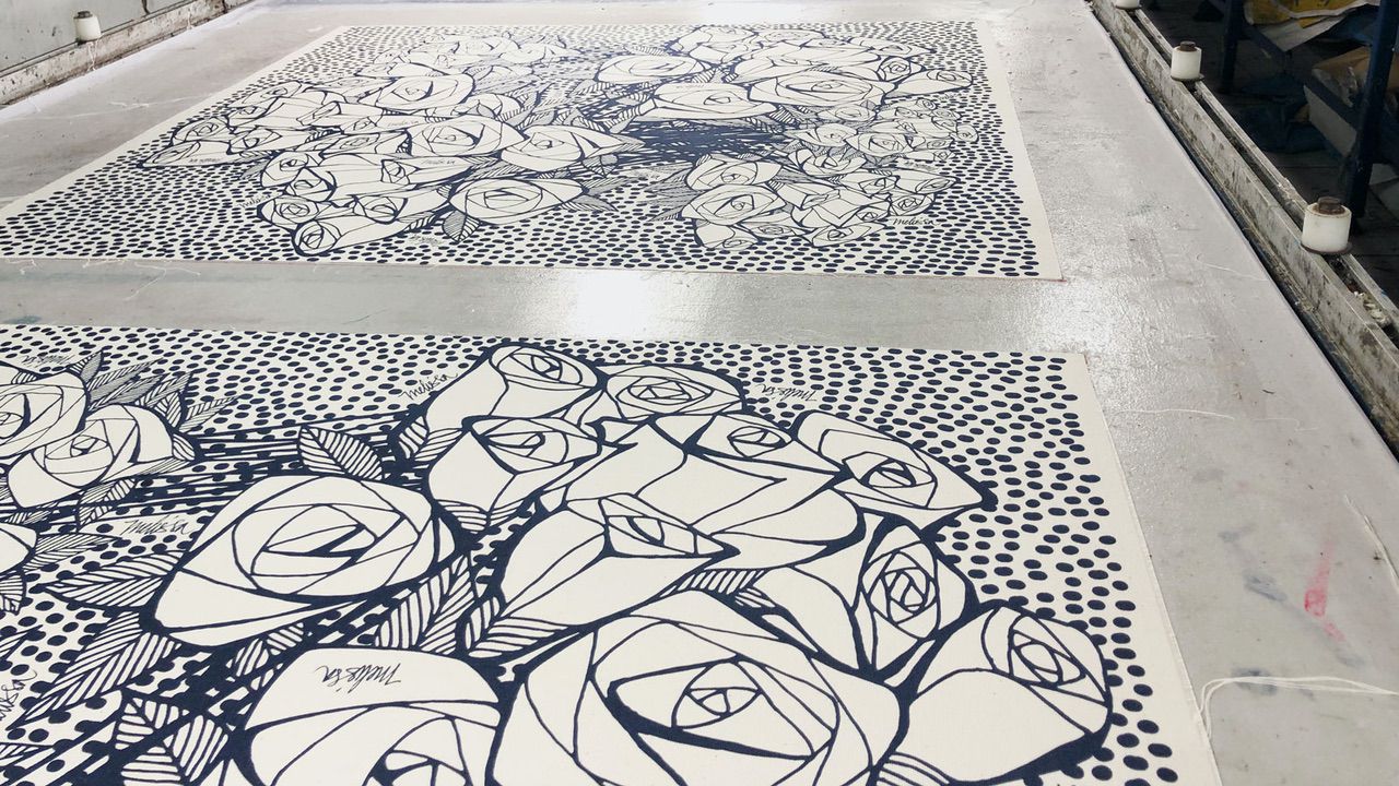 Tulisan Roses X Print board