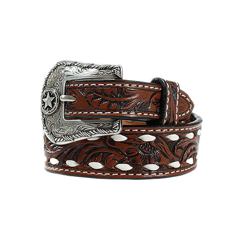  3D Men's Hand Tooled Buck Lace Belt, Size 32, Brown : Clothing,  Shoes & Jewelry