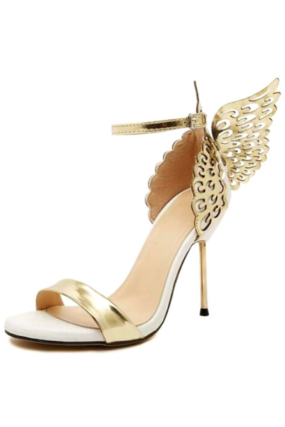 designer shoes with butterfly wings