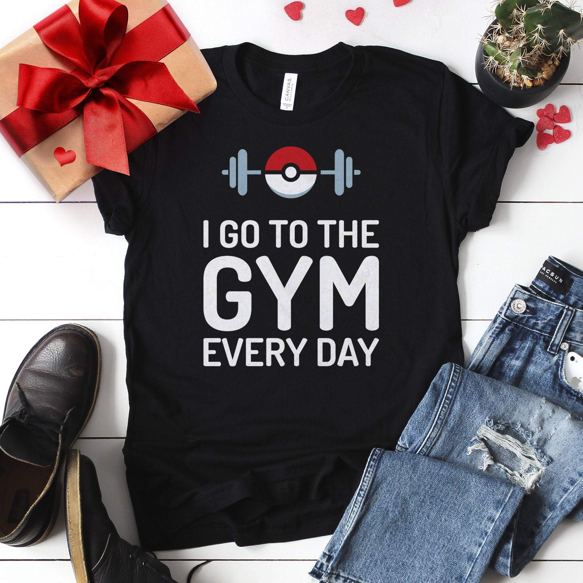 Pokemon I Go To The Gym Every Day Funny Pokemon T Shirt Himytee