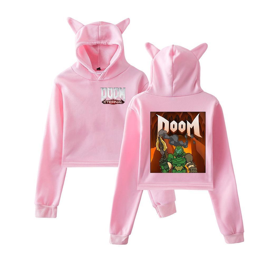 pink cat ear hoodie