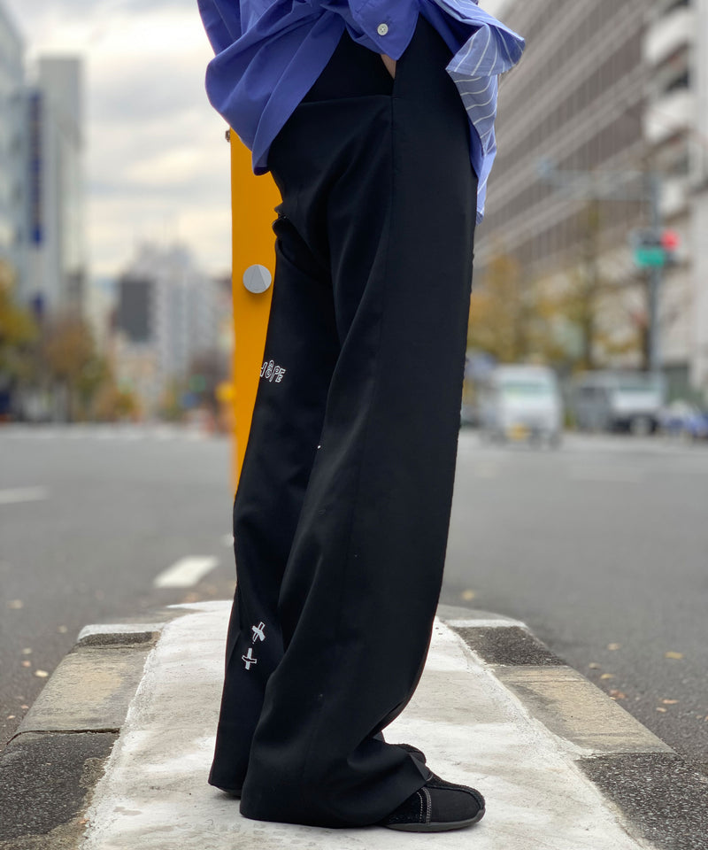 kudos bule print trousers 2020年のクリスマスの特別な衣装 50.0%OFF