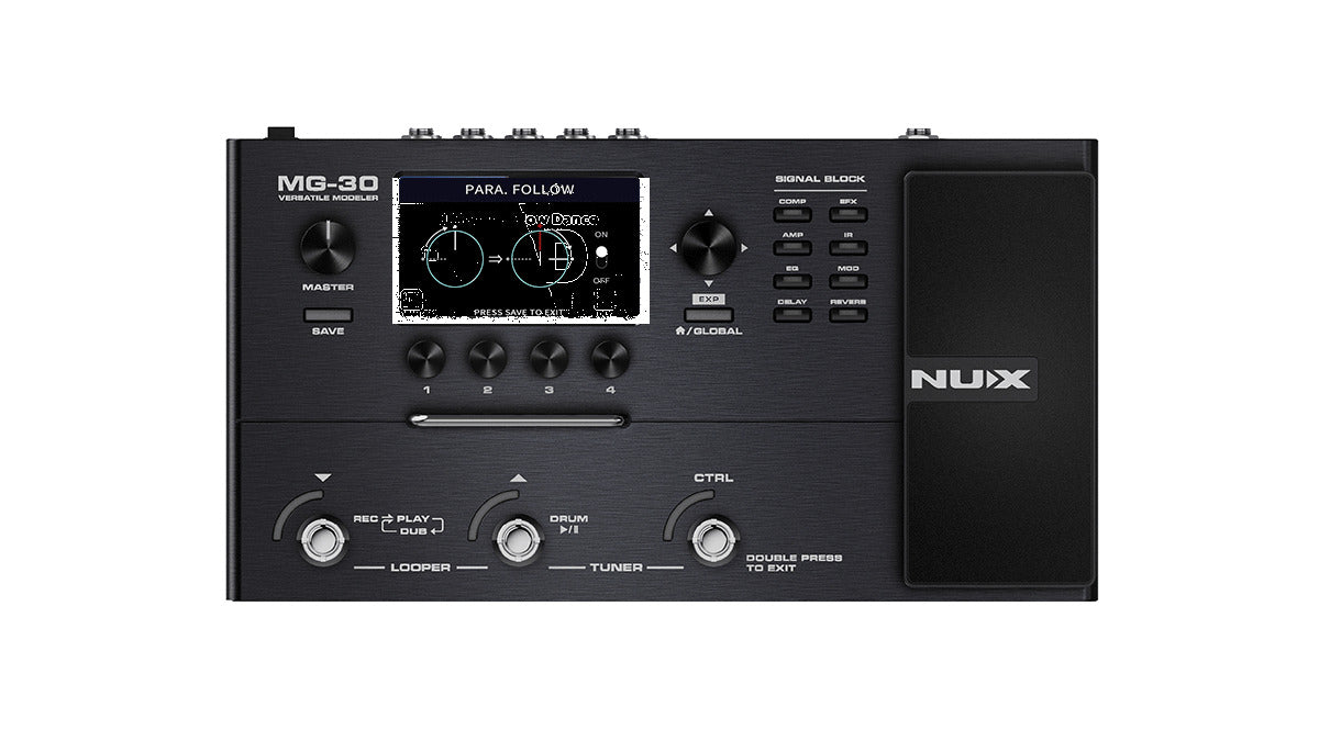 NUX MG-30 Electric Guitar Versatile Modeler Pedal Processor - A