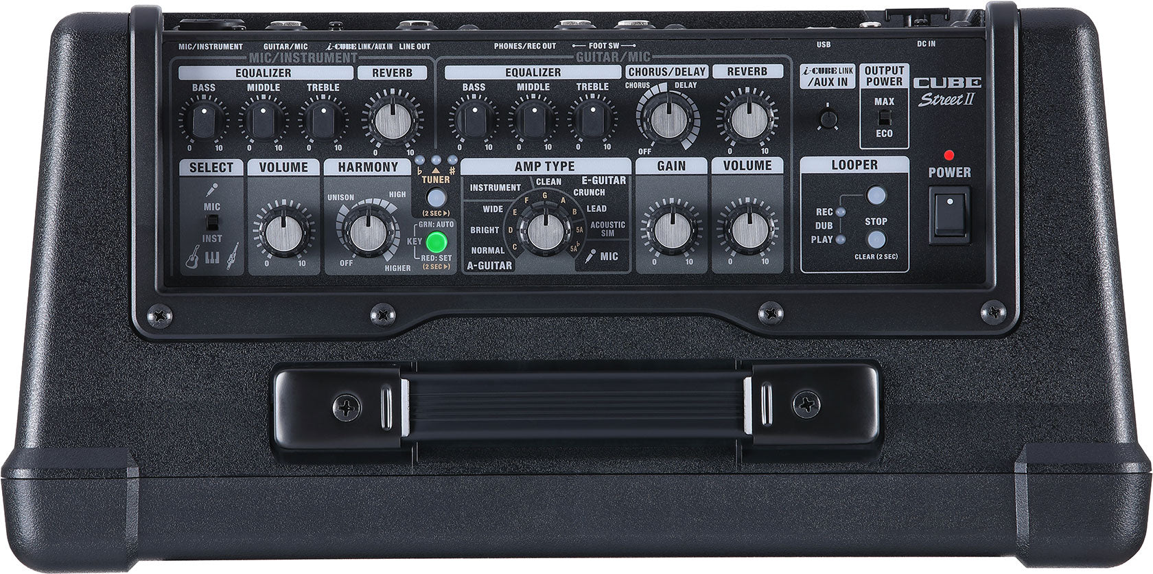 BOSS CUBE Street II Battery-Powered Stereo Amplifier - Black - A