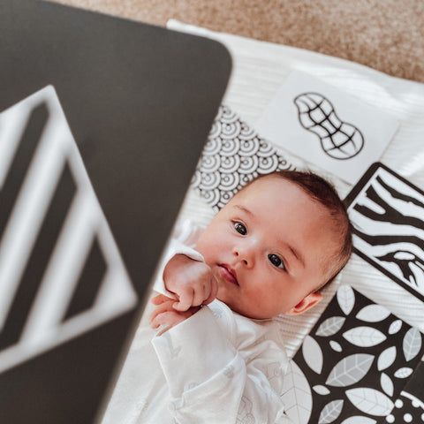 Flashcards sensoriels pour bébé nouveau-né