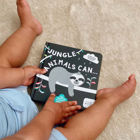 Jungle Animals Can Sensory Board Book