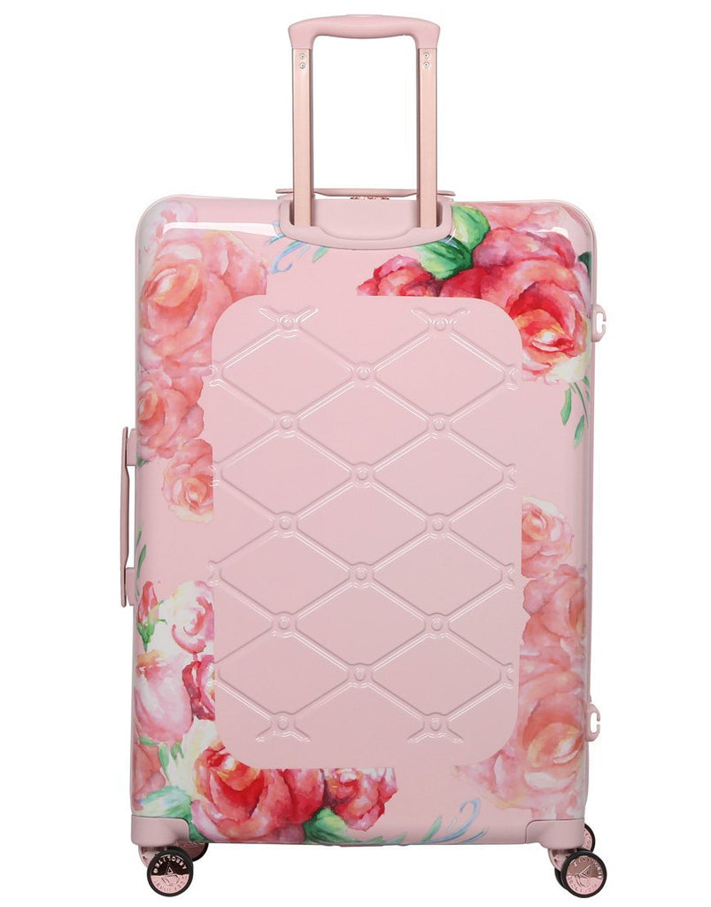 large floral suitcase