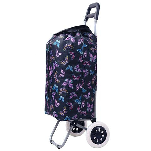 Hoppa Mini 47l 60x33x24cm Lightweight Wheeled Shopping Trolley Travel Luggage Cabin Bags