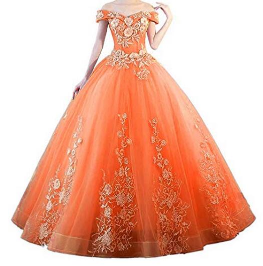 orange 15 dress