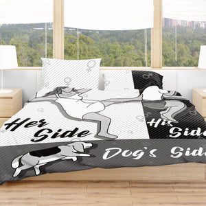 Her Side His Side Dog S Side Bedding Set Epic Imprint