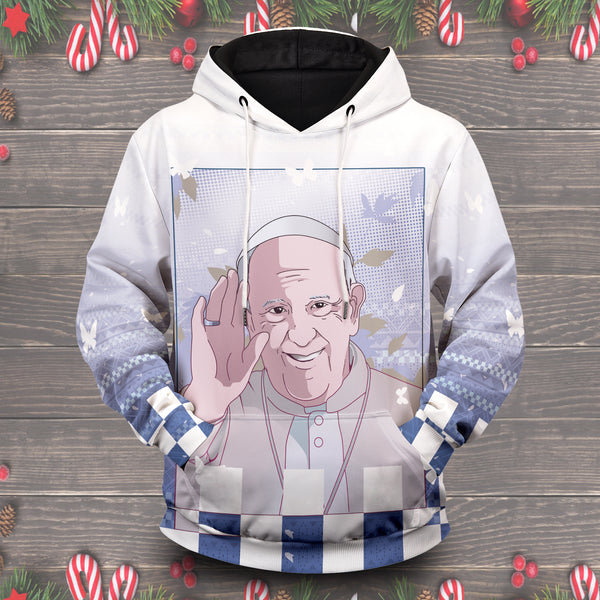 Pope Francis wears anime coat of his face during Japan trip  Where In  Bacolod