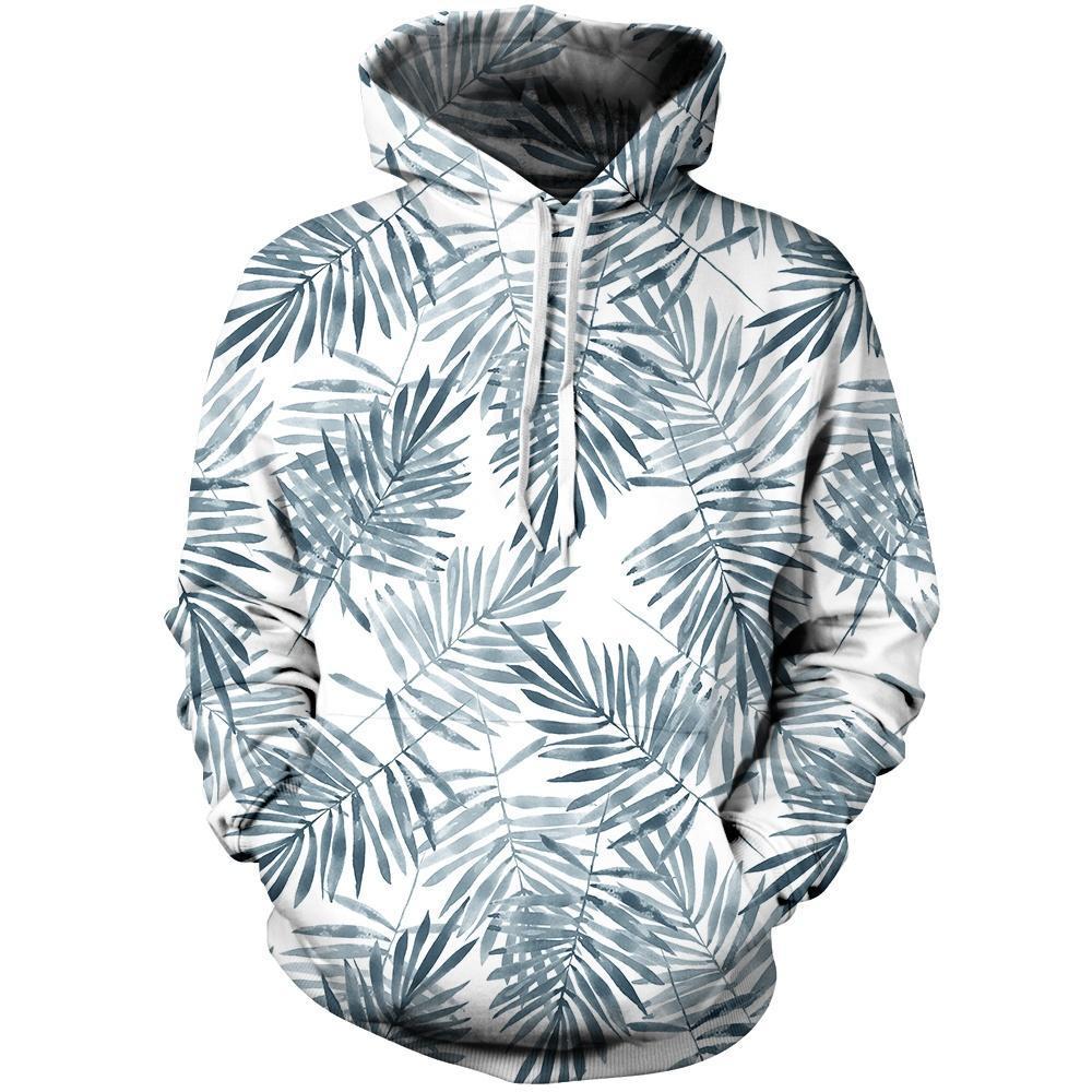 Palm Leaves Unisex Pullover Hoodie M