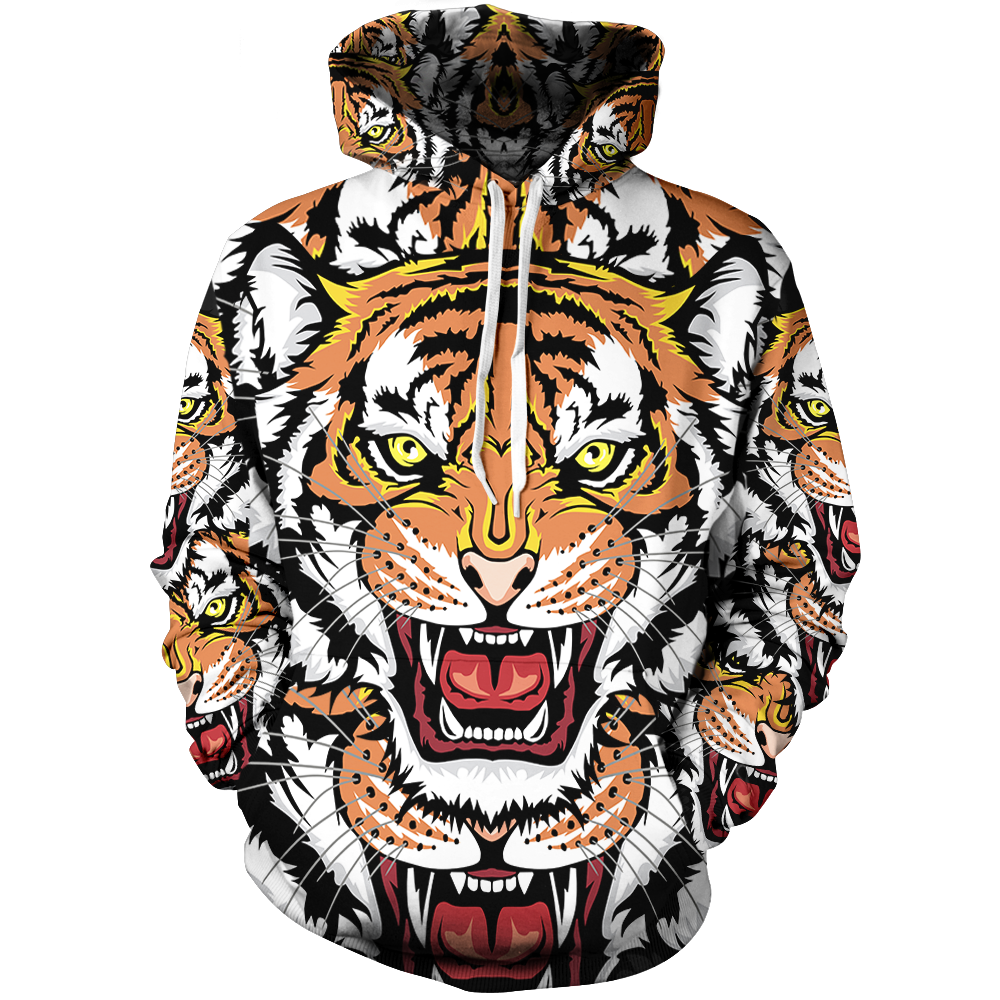 Yin Yang Tiger Unisex Pullover Hoodie – Epic Imprint