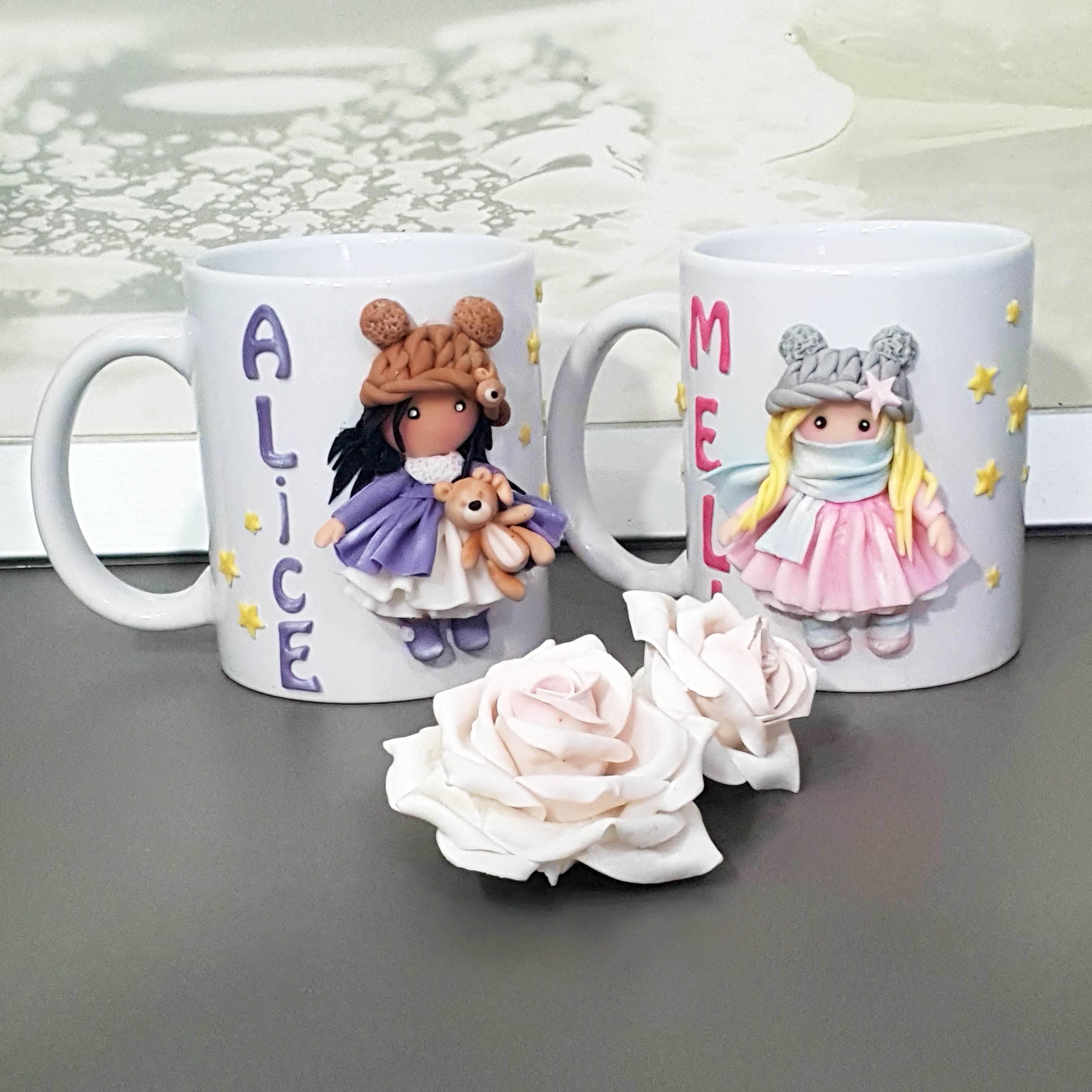 Tazza Personalizzata con Frase e Disegno - -quadri in  rilievo-tegole in rilievo-lavori in legno-arte