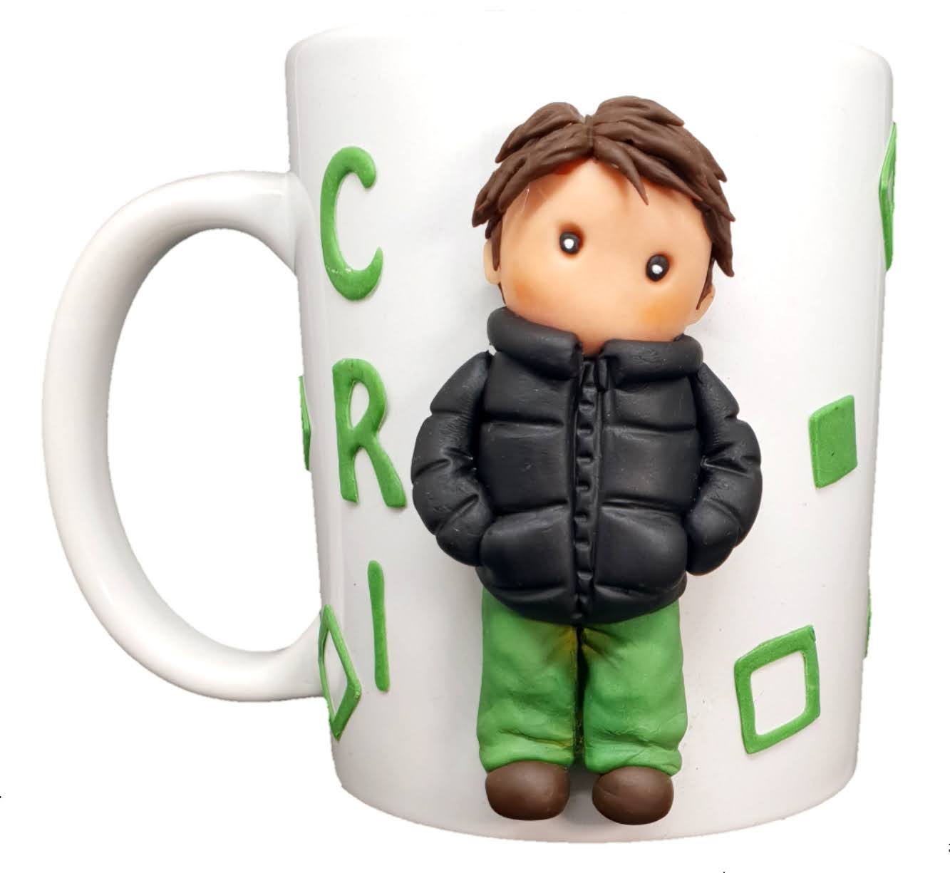 Tazza Mugs Personalizzata Bimbo Nome 3D porcellana fredda – Foamart