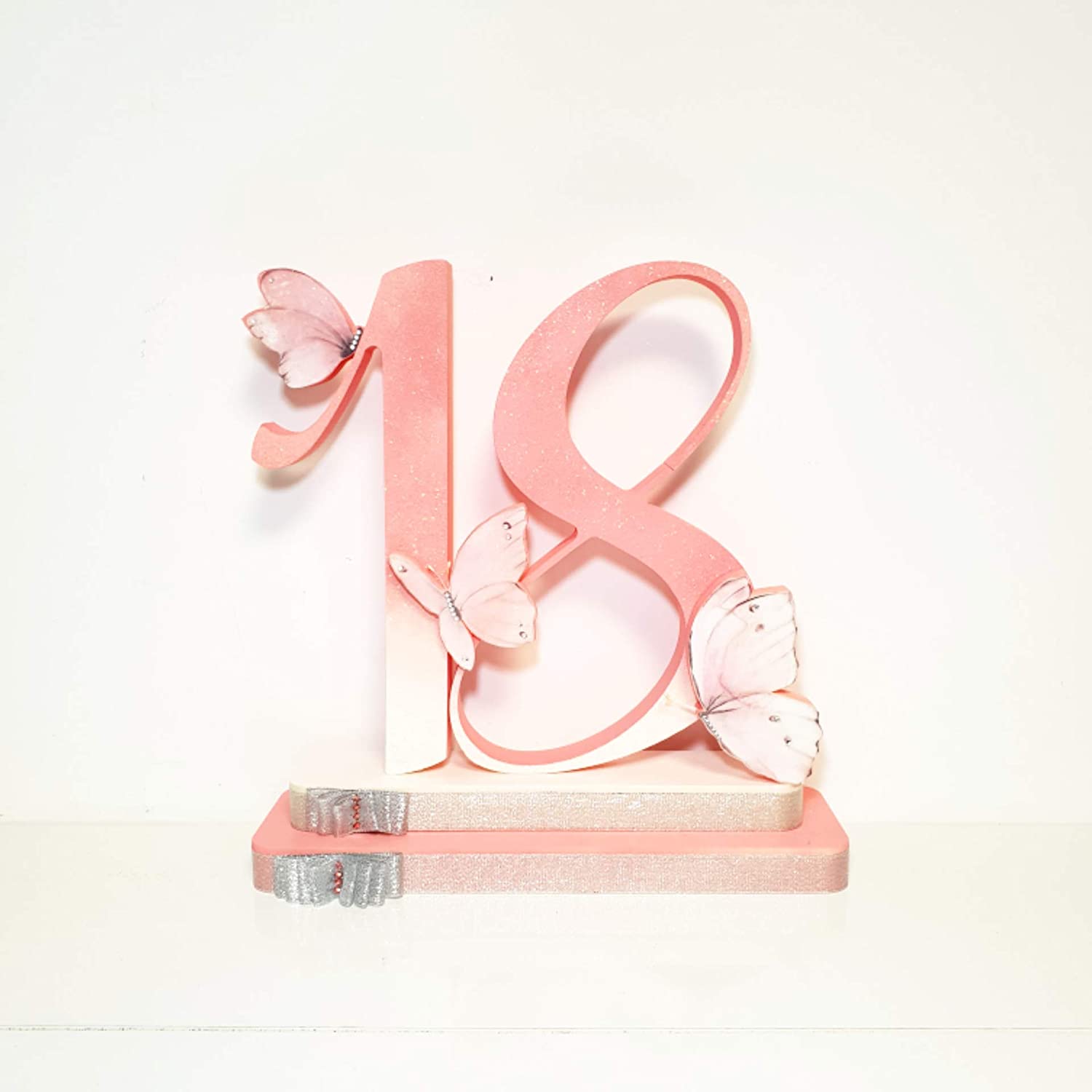 Numero 18 Festa Compleanno - Decorazione per torta compleanno con nume –  Foamart
