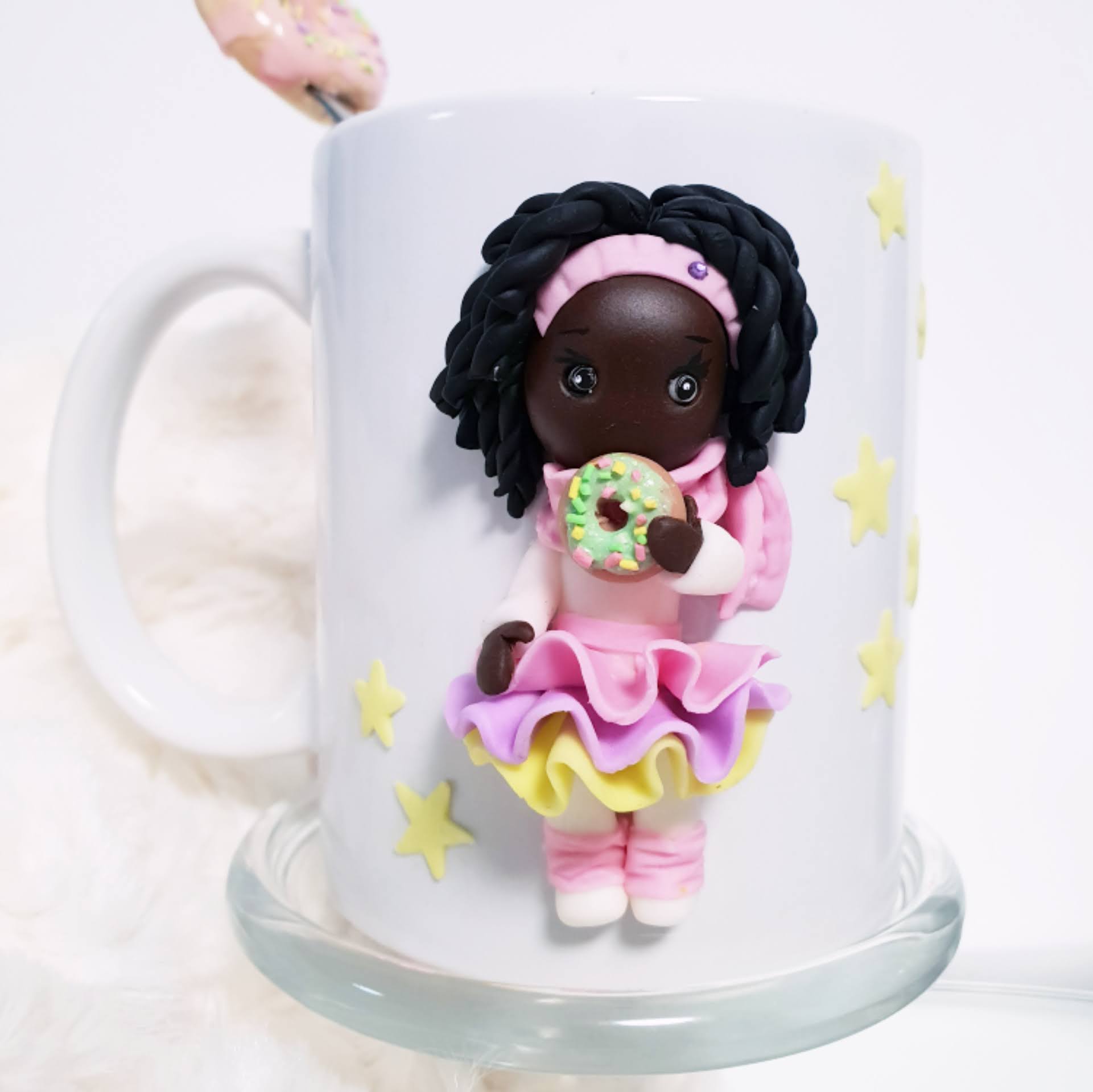 Tazza Mugs Personalizzata Bambina Ciambella Nome 3D porcellana fredda –  Foamart