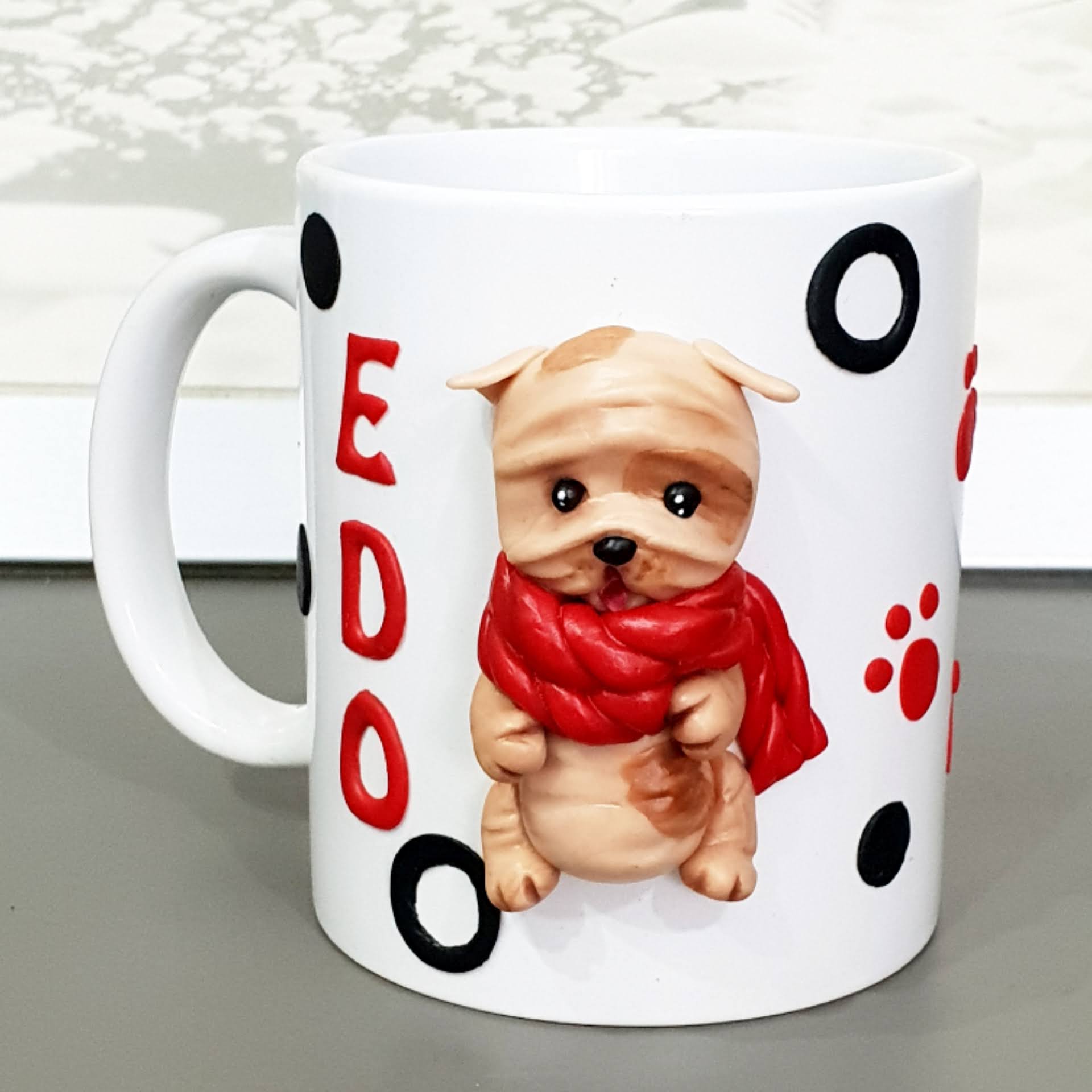 Tazza Mugs Personalizzata Cane Nome 3D porcellana fredda – Foamart