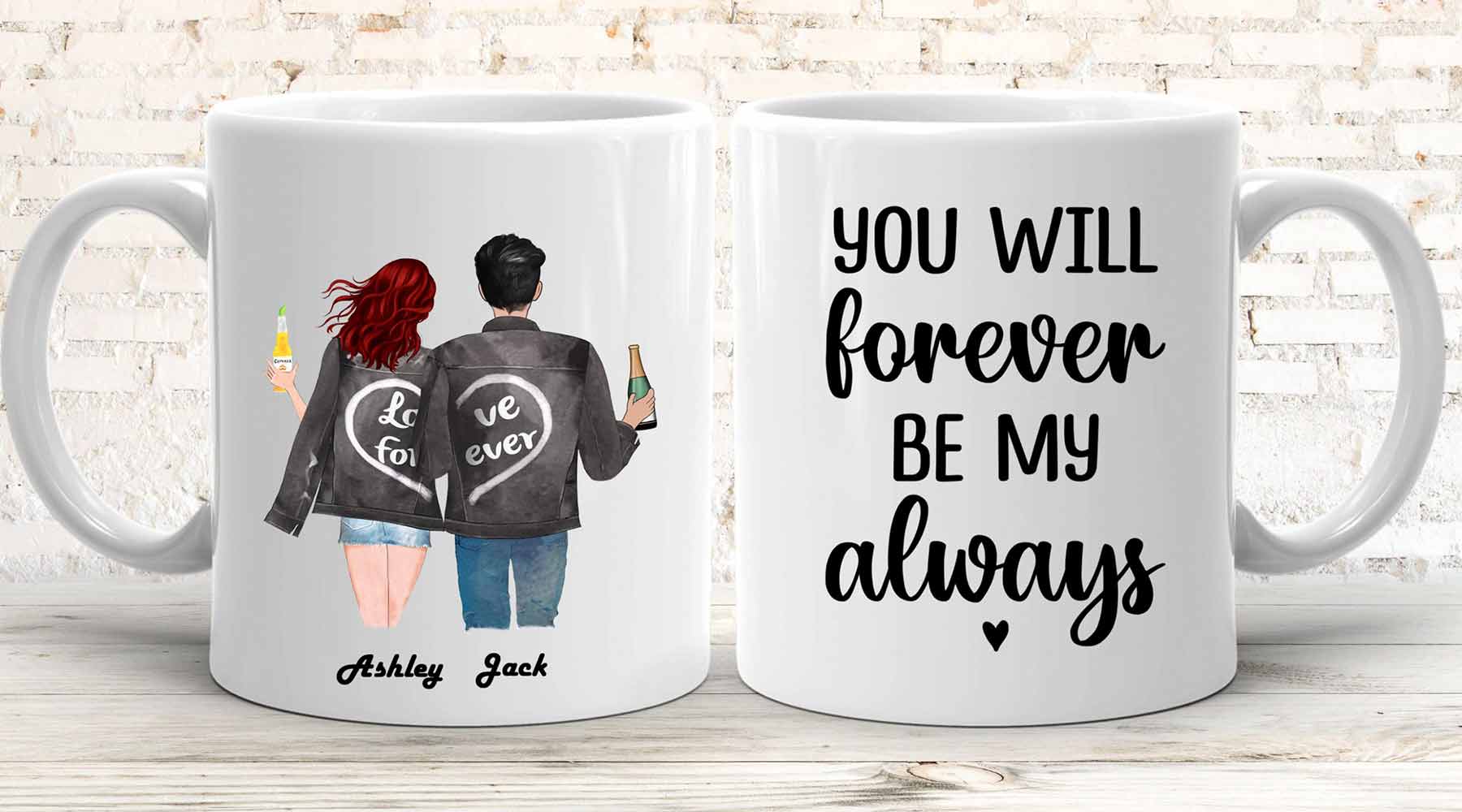 Let's Make Coffee Together / For the Rest of our Lives Couple Mug Set
