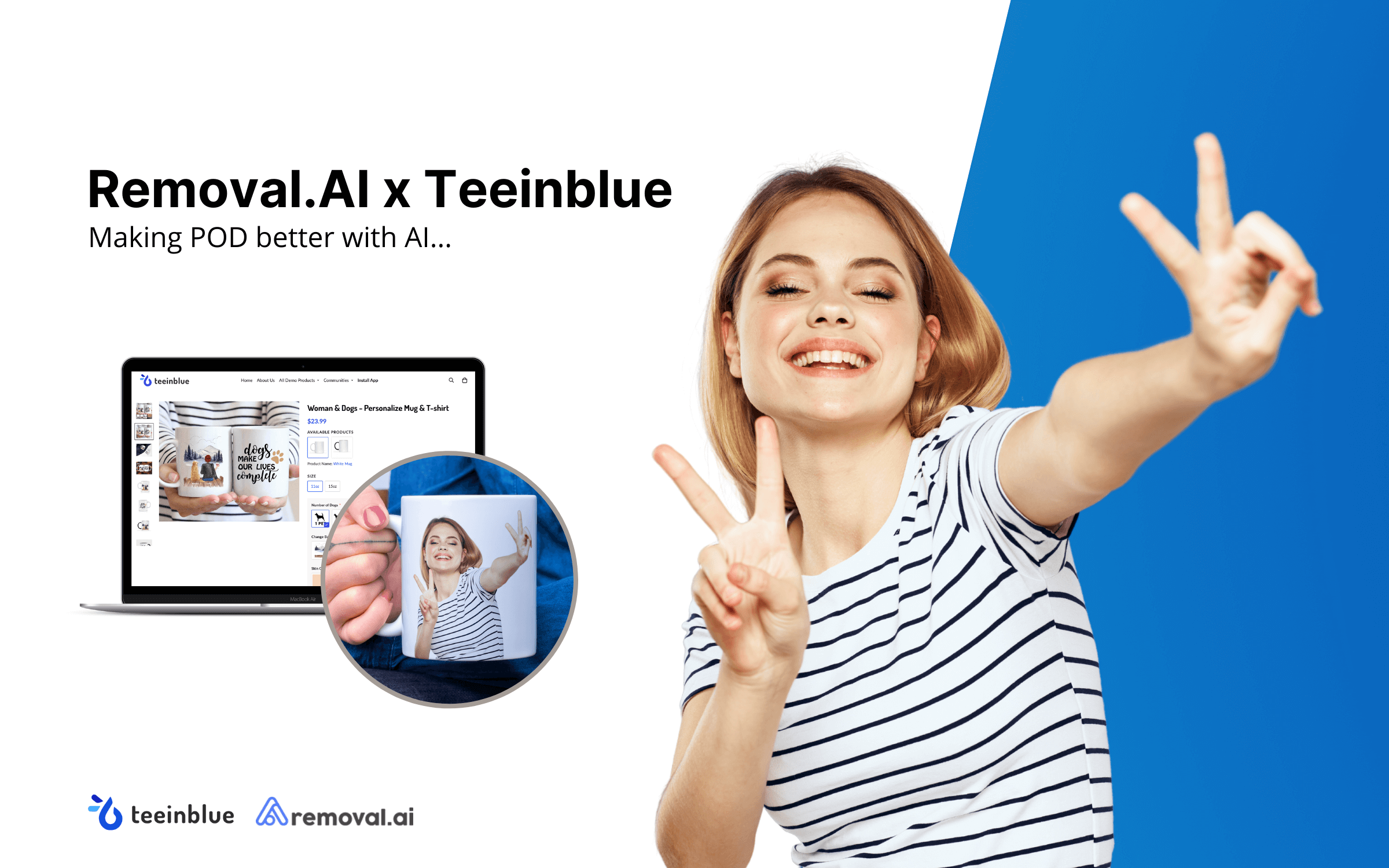 Teeinblue đã hợp tác với Removal.AI để mang đến cho người dùng khả năng loại bỏ nền ảnh và chỉnh sửa ảnh bằng trí thông minh nhân tạo một cách nhanh chóng và dễ dàng. Xem hình ảnh liên quan để hiểu thêm về khả năng của họ trong việc cải thiện ảnh của bạn.