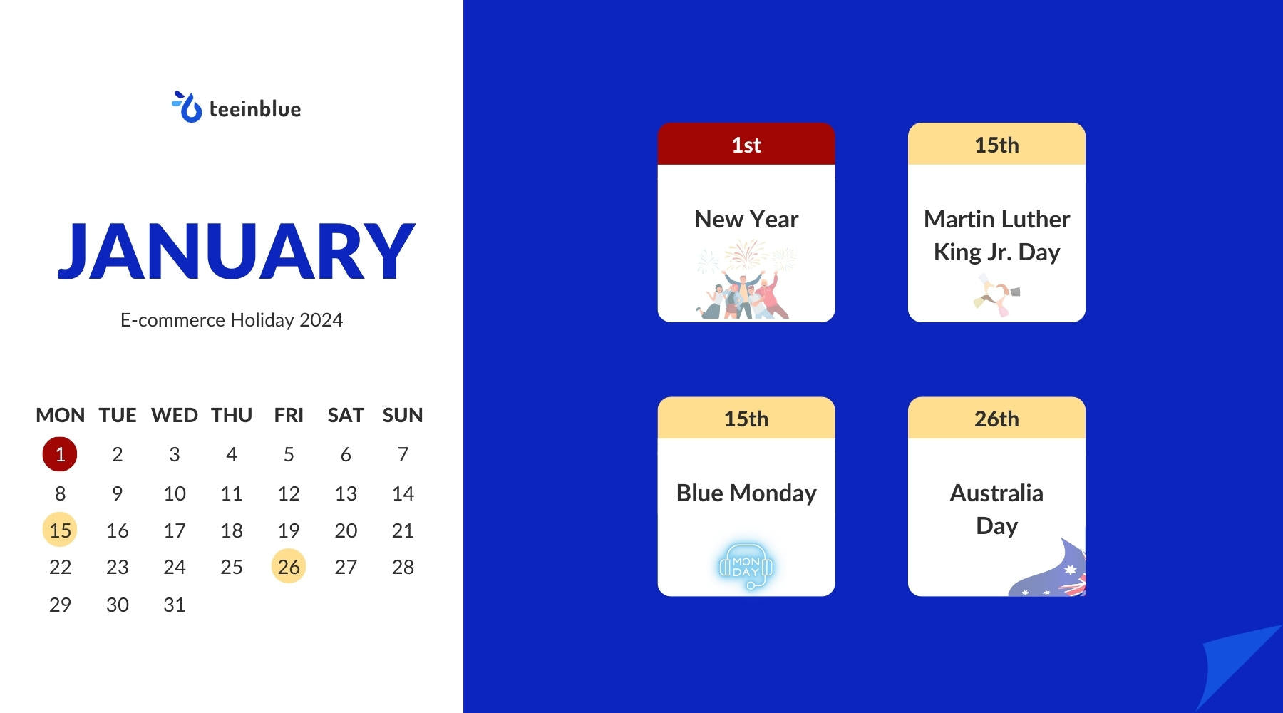 ecommerce holiday january 2024