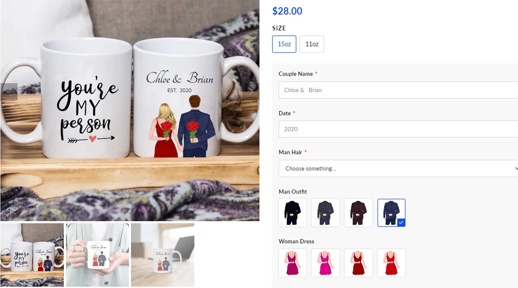 personalize mug designs for couples