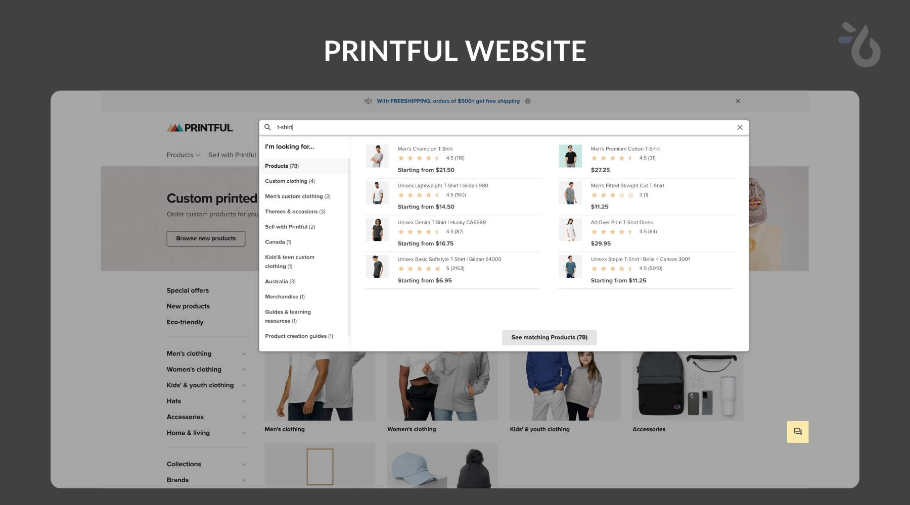 printful vs apliiq both have intuitive websites