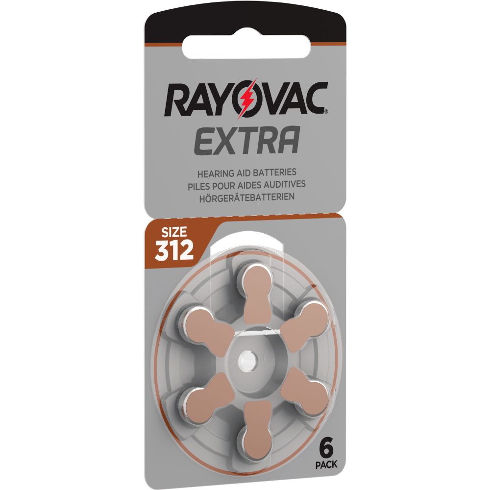 Extra hear. Logo Rayovac Extra.