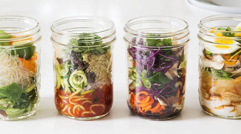 Meal Prepping in Ball mason jars