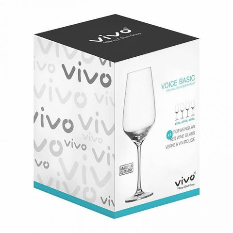 VILLEROY & BOCH - Set 4 Bicchieri Calice Vino Rosso Line VOICE BASIC