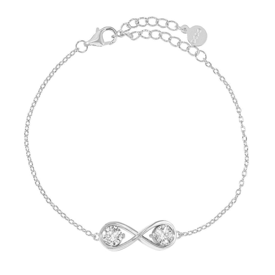 Image of Infinity Bracelet/18K White Gold & Cubic Zirconia