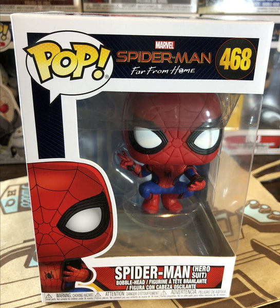 Funko POP! Spider-Man (Hero Suit) #468 Spider-Man Far From Home Movie –  Homegrown Emporium