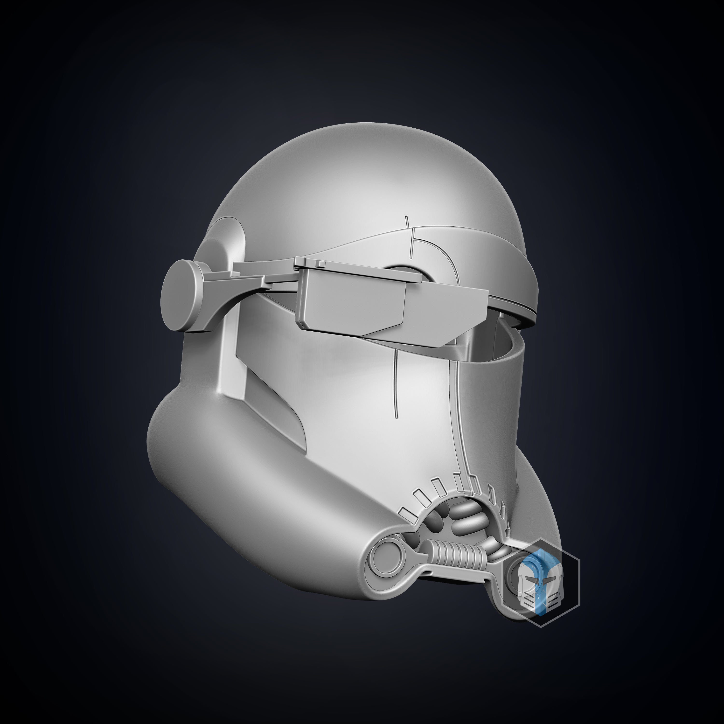 Bad Batch Crosshair Helmet 3d Print Files Galactic Armory