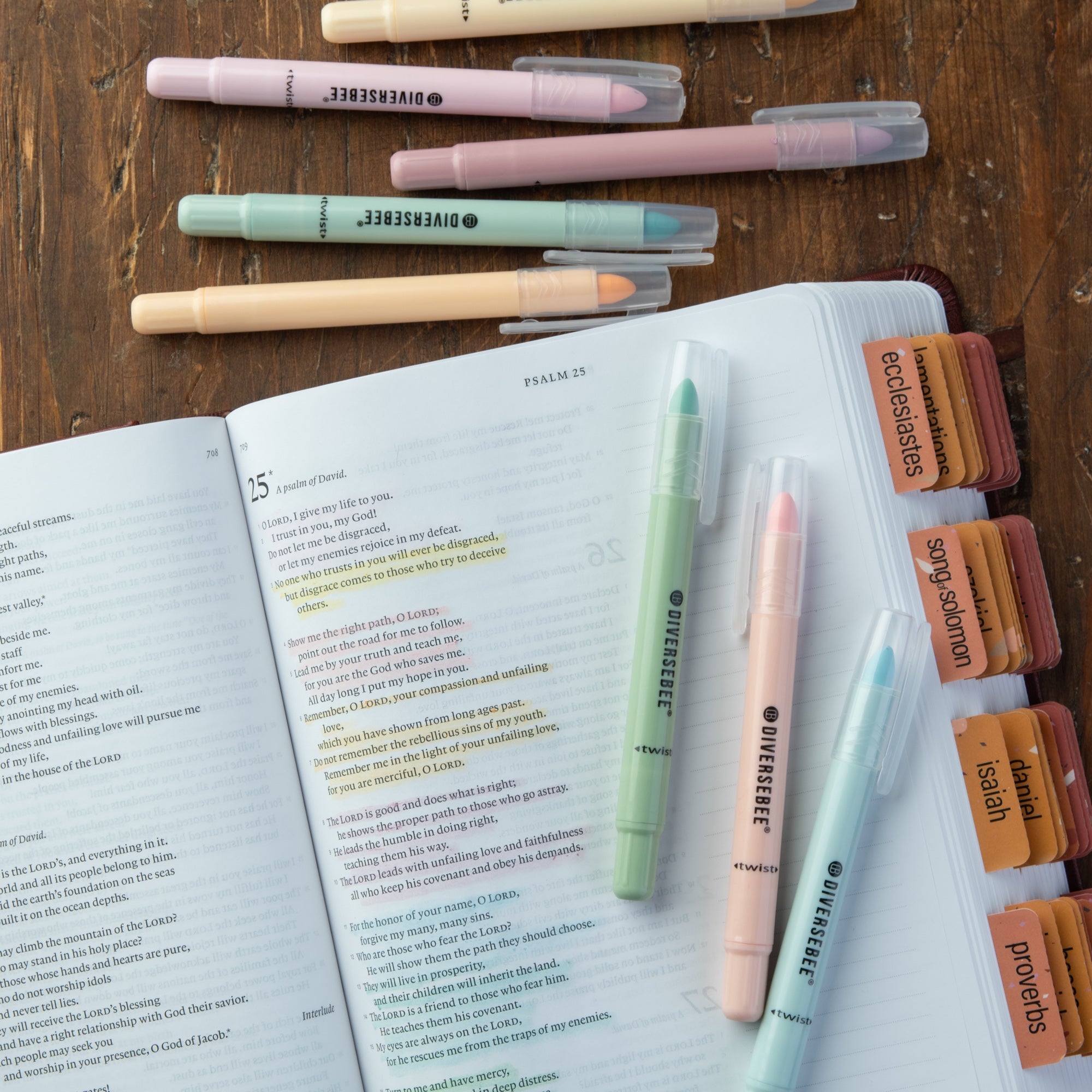 Highlighters Pastel Highlighter Marker Pen No Bleed Double Tip 6pcs Journal  Bible Planner Notes Marker Pen