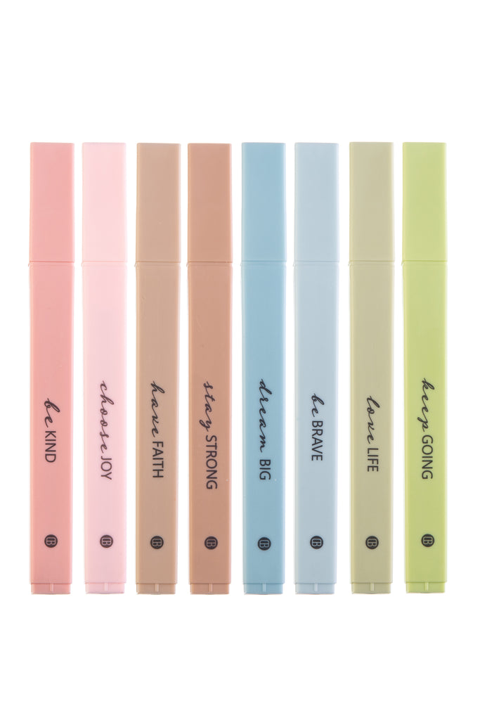 Highlighters Pastel Highlighter Marker Pen No Bleed Double Tip 6pcs Journal  Bible Planner Notes Marker Pen