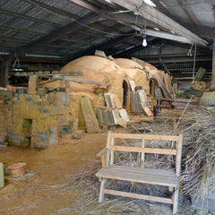 Wood-fired noborigama at the Takatori kiln