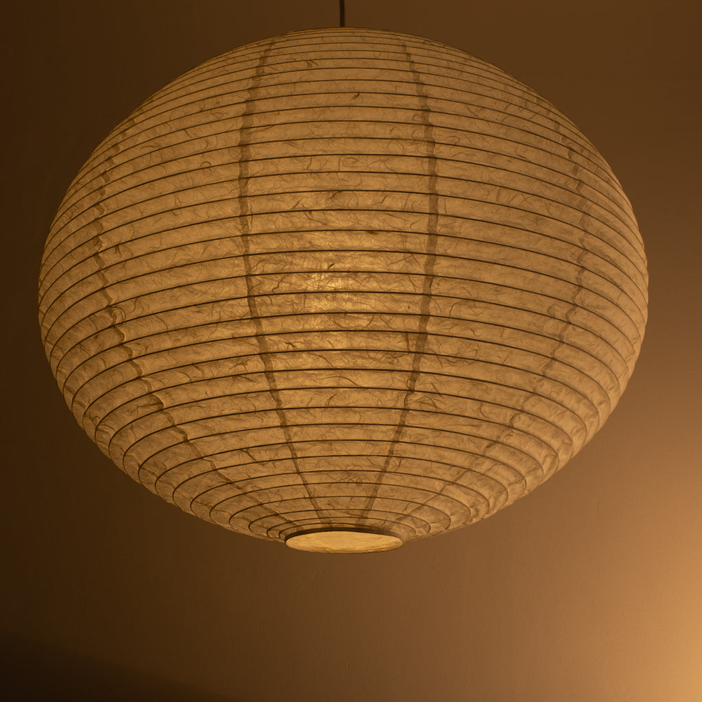 Enban Skashi Japanese handmade paper lamp shade - white