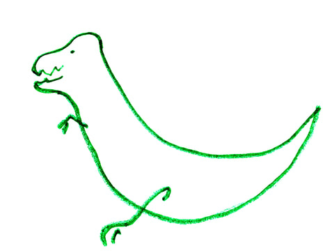 T-rex sketch for pictionary