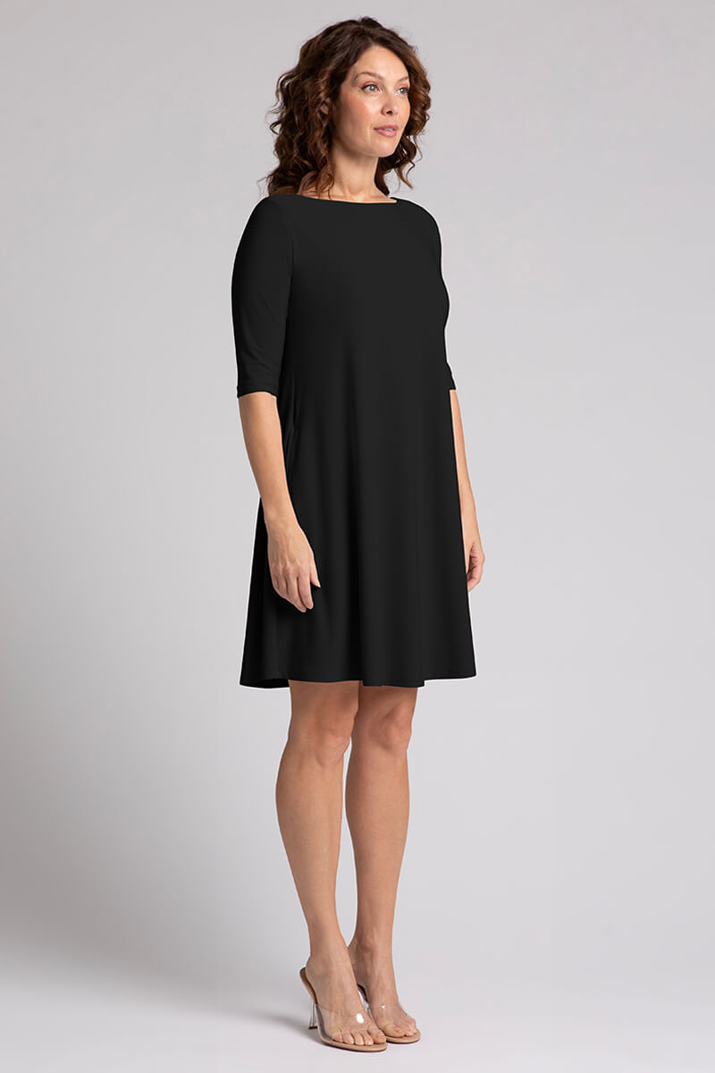 Nu Trapeze Dress | Black