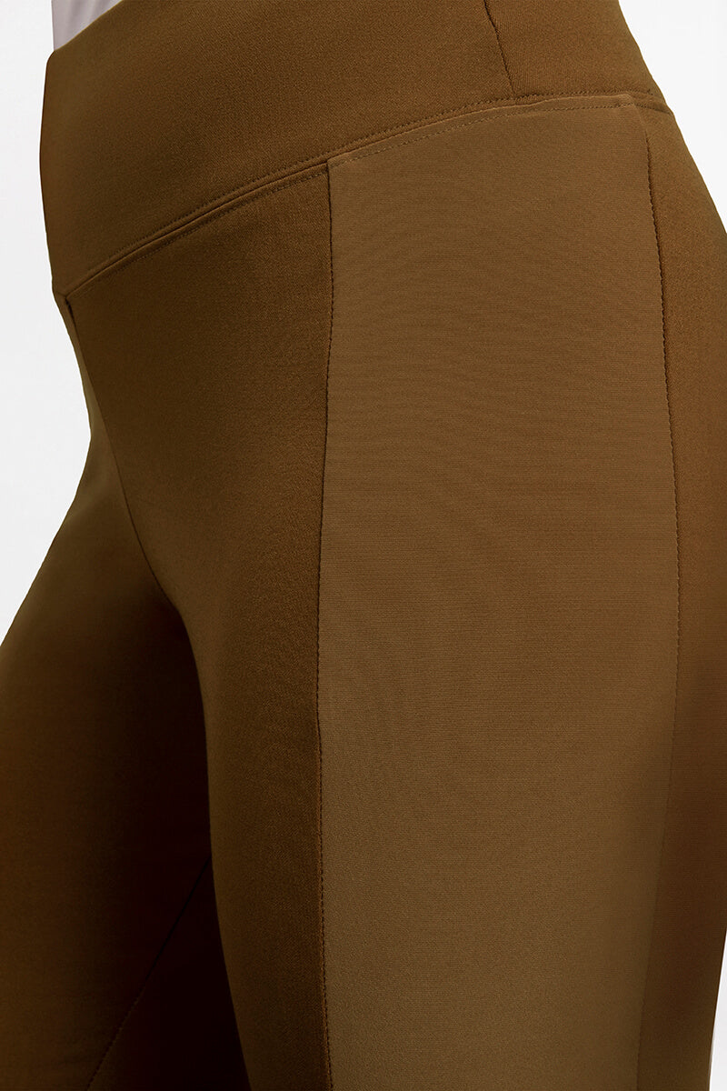 Lux Ponte Mix Legging | Tobacco