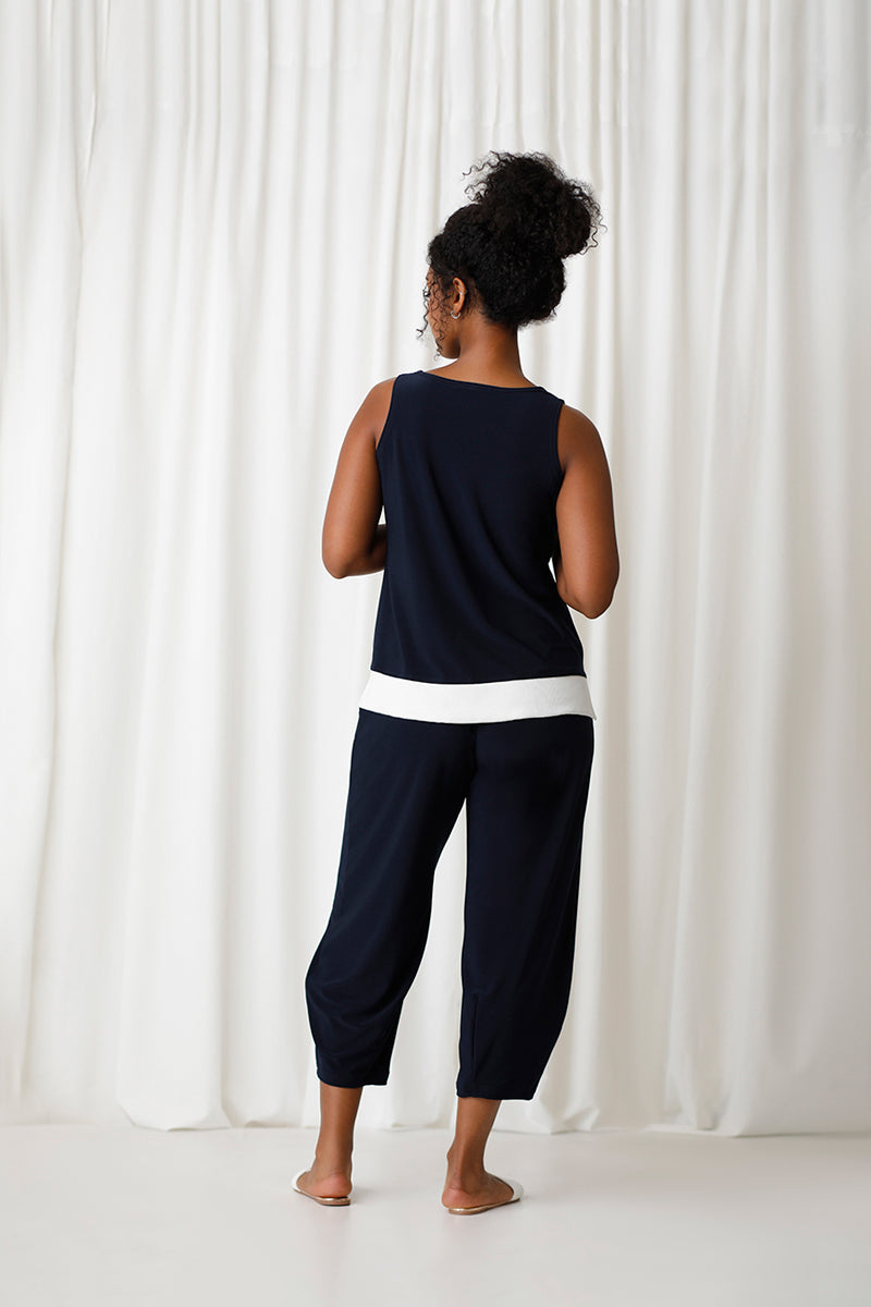 Motion Tank | Navy/Wht