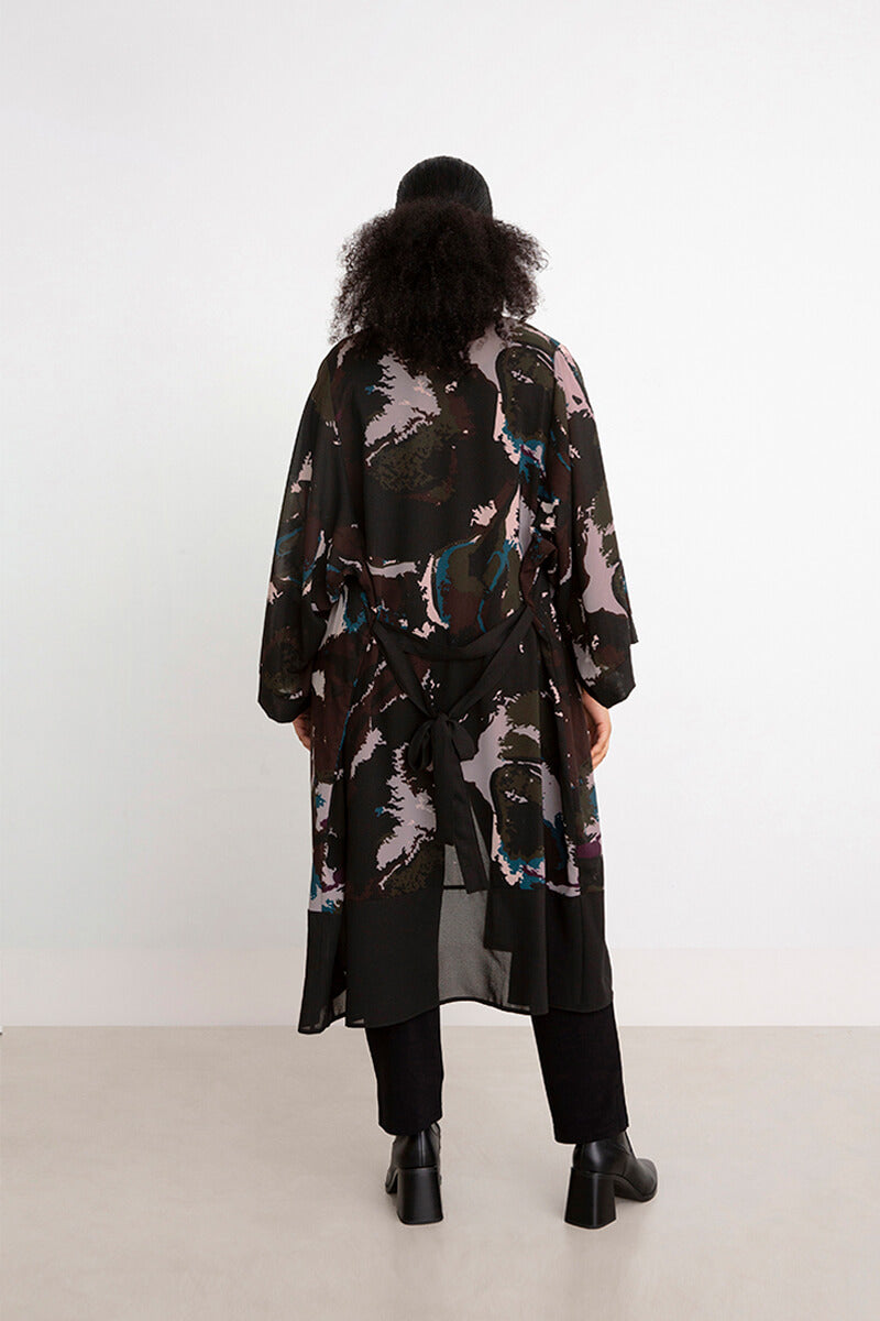 Whisper 2-Tone Kimono | Mineral