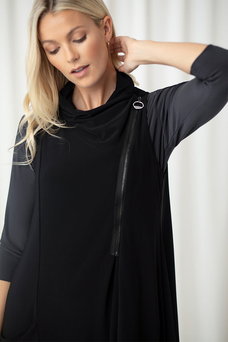 Zest Pocket Smock | Black