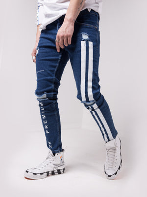 racer stripe jeans