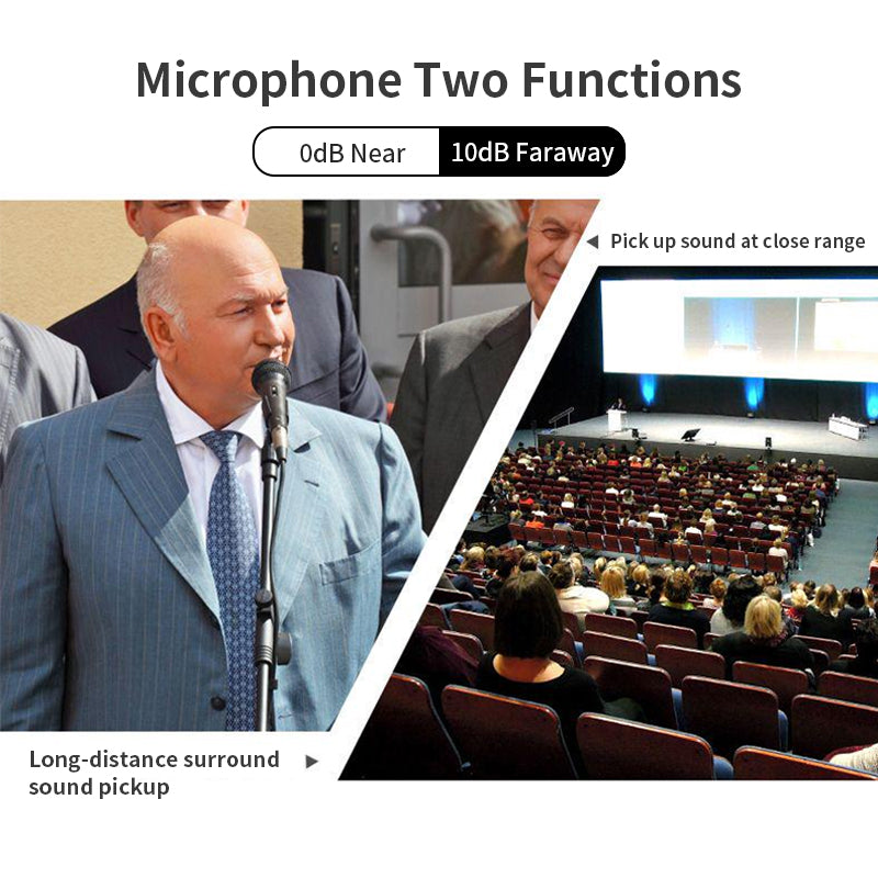 【Microphone Advantages】 Two microphones with different functions to obtain high-quality sound and reduce noise in close-range and long-distance radio.