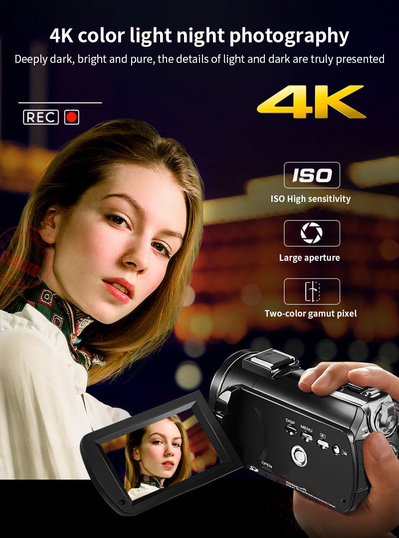 12€09 sur ORDRO Ac3 Caméra Vidéo 4K Ultra HD 60Fps avec WIFI