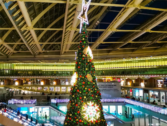 paris christmas market at canopee des halles