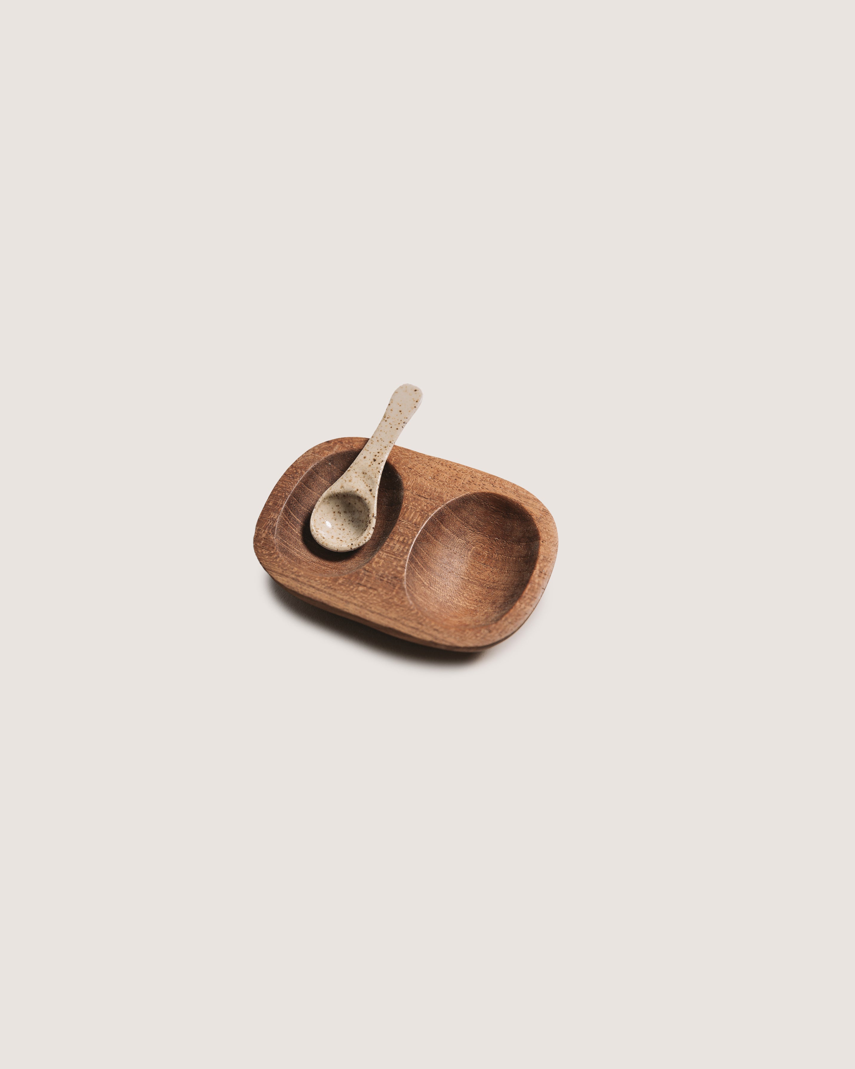 Salt and Pepper Bowl - Teak